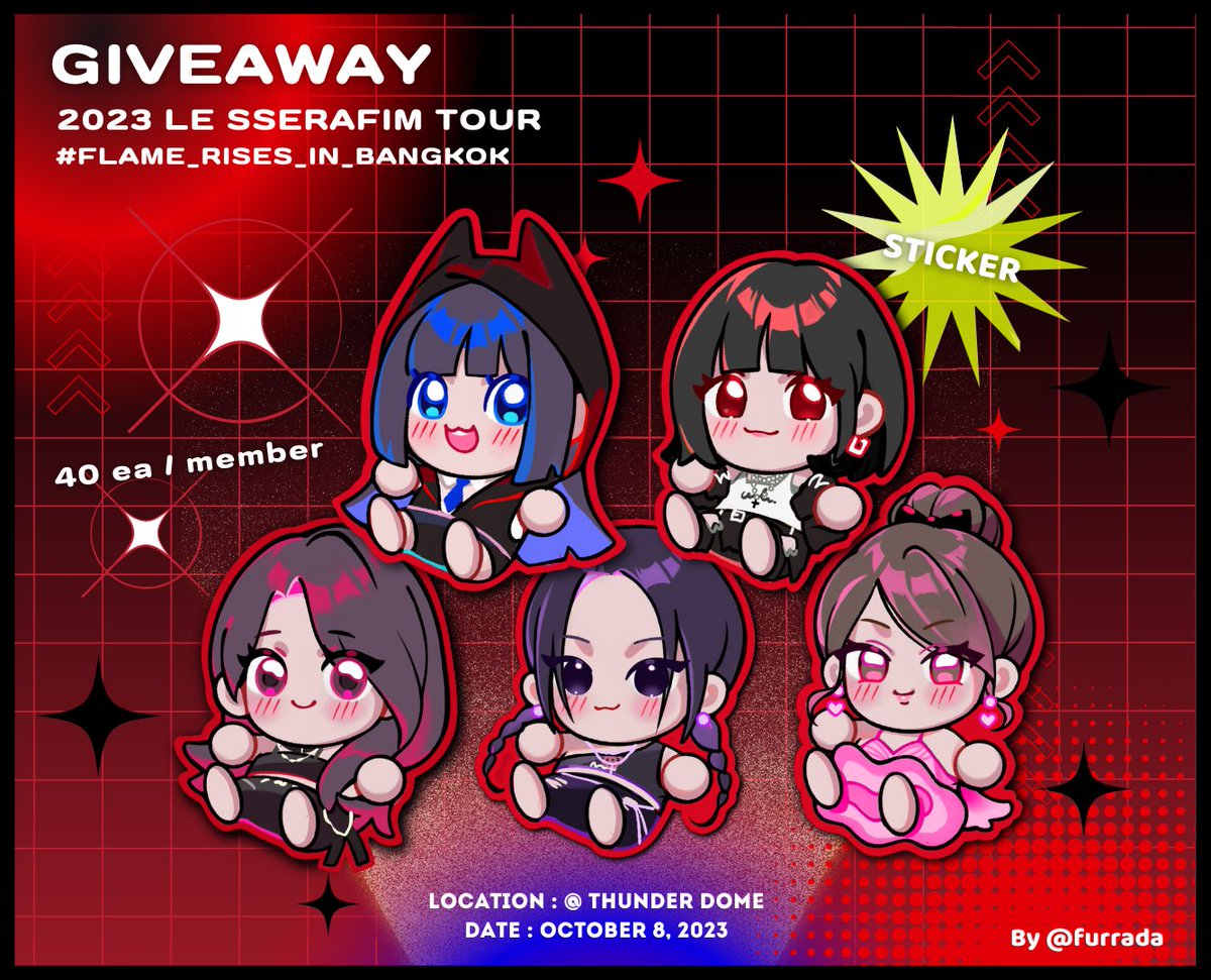 Tba Sticker ☆Giveaway | Sticker☆〜(ゝ。∂) Date : October 8, 2023 Time : TBA Pls kindly ...