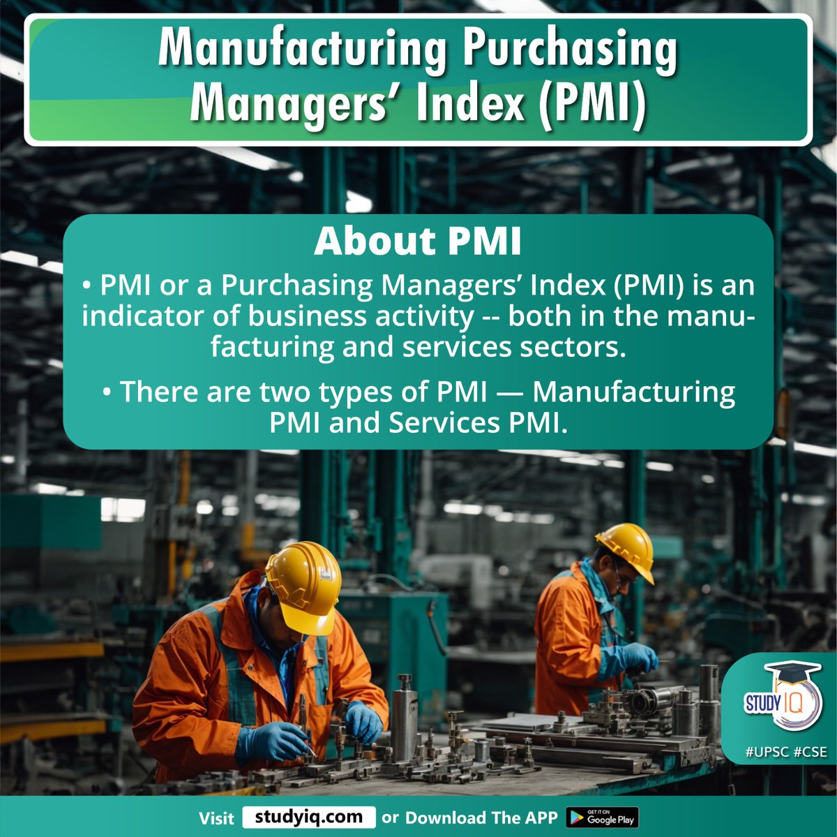 upsciq's tweet photo. Manufacturing Purchasing Managers' Index (PMI)
#purchasingmanagersindex #pmi #india #manufacturingsector #sandp #servicessectors #business #healthofcountry #employment #globalinvestment #upsc #cse #ips #ias https://t.co/wRufptrO0X