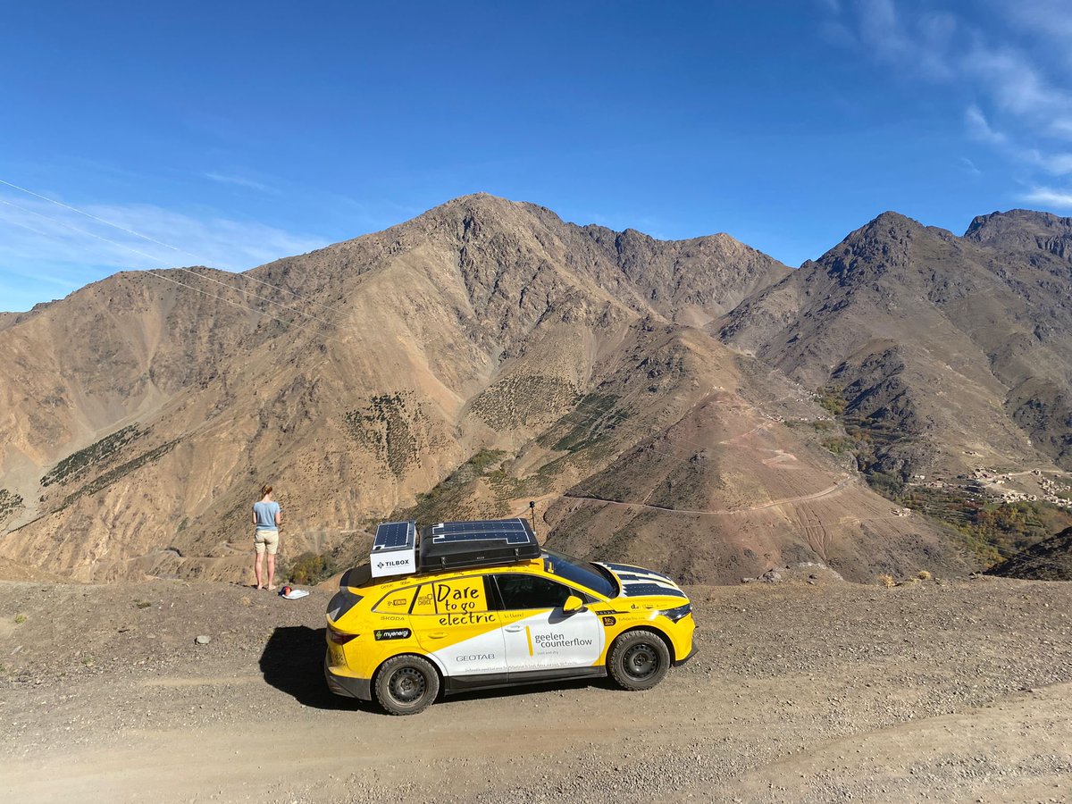 4x4electricnl's tweet photo. Reality check for ourselves: the past 11 months we drove !!33.000km!! through Africa with our fully electric expedition car with 2 times a “grid-gap” of over 750km https://t.co/tJVS1OKpMn