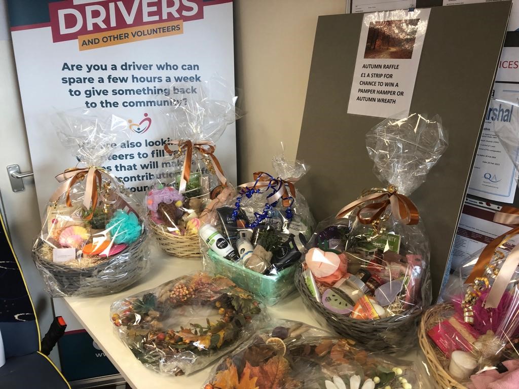 <a href="/PershoreVC/">Pershore Volunteers</a>  Autumn Raffle
Health, Wellbeing and Self care is very much at the heart of our Volunteer Centre. Our Autumn raffle has some amazing Pamper Hampers to give away. So come and get your tickets by calling in at Pershore Volunteer Centre today.£1 a strip. #fundraising