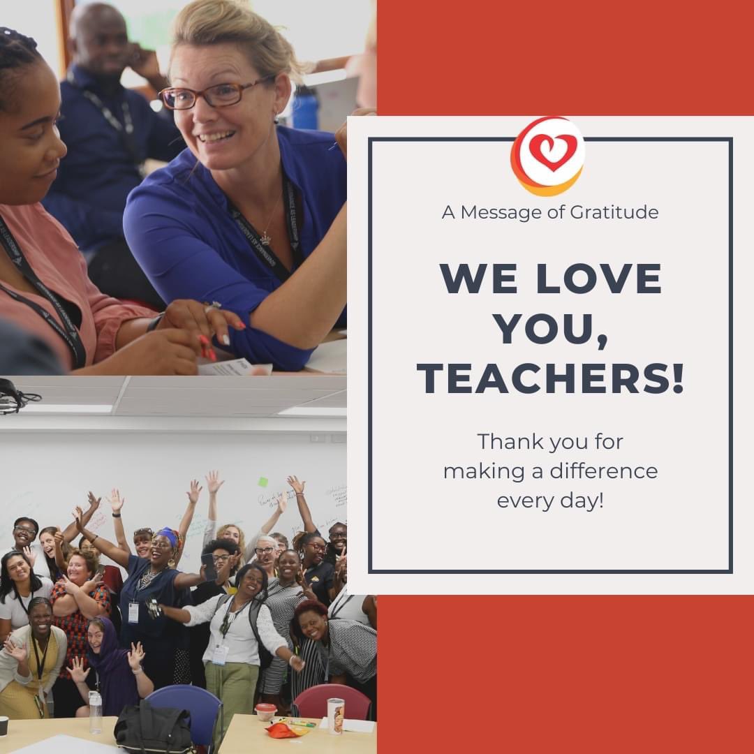 Our words can never be enough to thank you for all you do! We appreciate you. Tag a teacher for #WorldTeachersDay