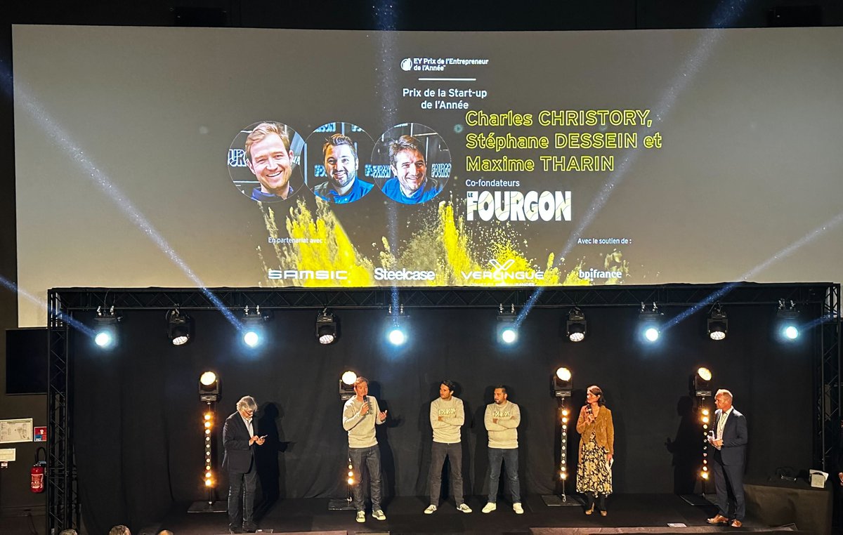 🏆Hier soir s'est déroulée la cérémonie, <a href="/EYFrance/">EY France</a>  Prix de l’Entrepreneur de l’Année Nord de France !

✨ Congrats à <a href="/Anywr_FR/">Anywr 🇫🇷</a>  qui remporte le Prix Scale-Up de l’Année ainsi qu’à <a href="/Le_Fourgon/">Le Fourgon</a> pour le prix de la Start-Up de l’année 🏆