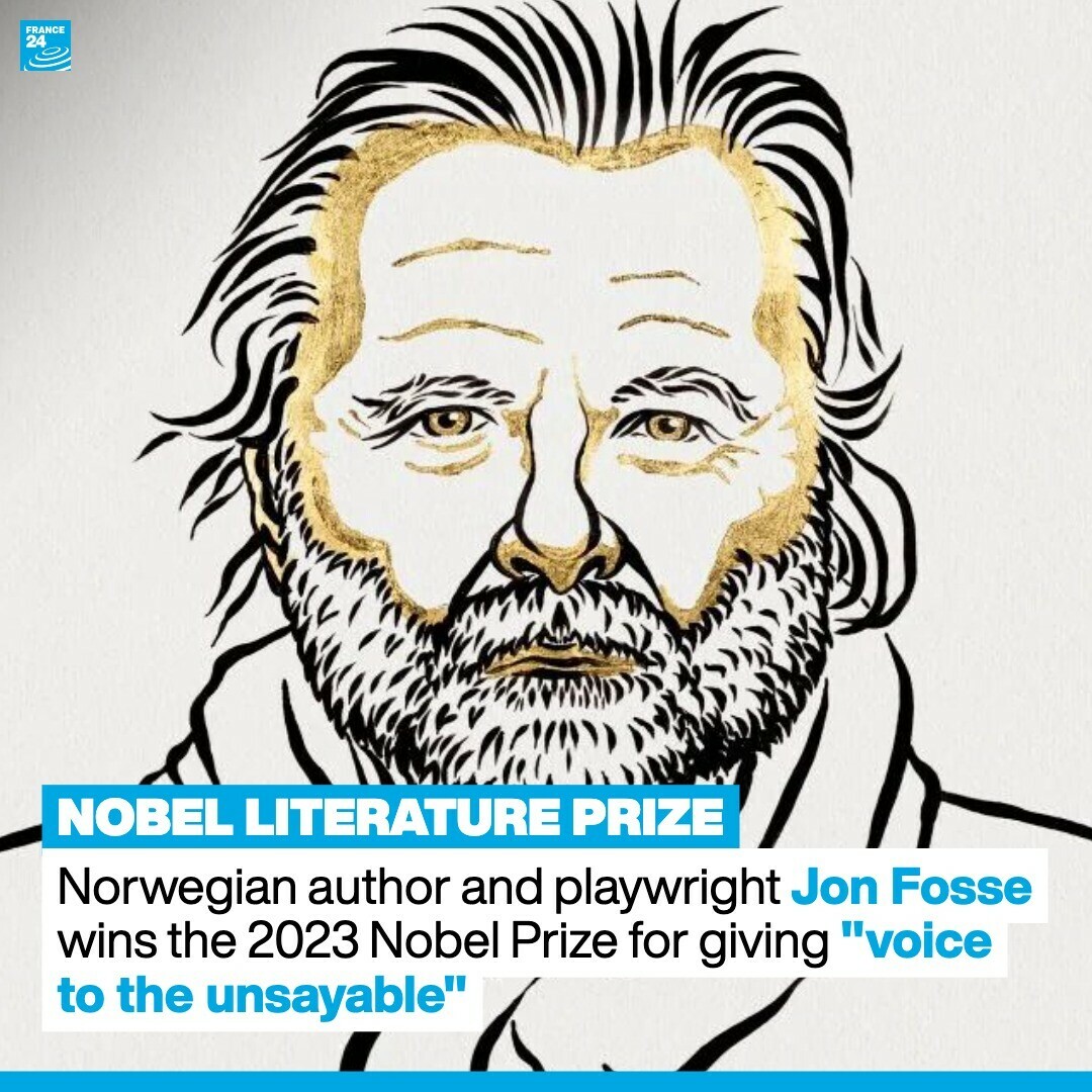 🏆 The Swedish Academy has awarded the #Nobelliteratureprize to Norwegian playwright #JonFosse, whose plays are among the most widely staged of any contemporary playwright in Europe. 📜 He was honoured 'for his innovative plays and prose which give voice to the unsayable'.