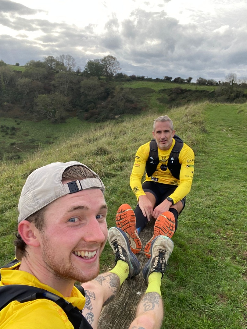 A huge congratulations to Stuart for accompanying Guy today on his quest to run the entire length of the South West Coast Path.

We're still cheering on Guy as he continues covering 1,015km (631 miles) and scaling over 35,000m of elevation for <a href="/PAPYRUS_Charity/">PAPYRUS</a> 

Good luck! 👏