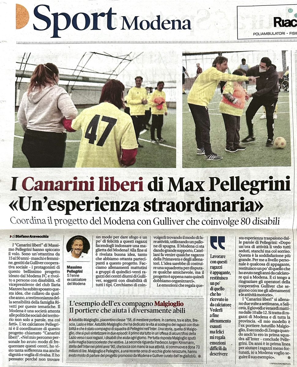 Sport, inclusione e felicità! Grazie Modena FC!