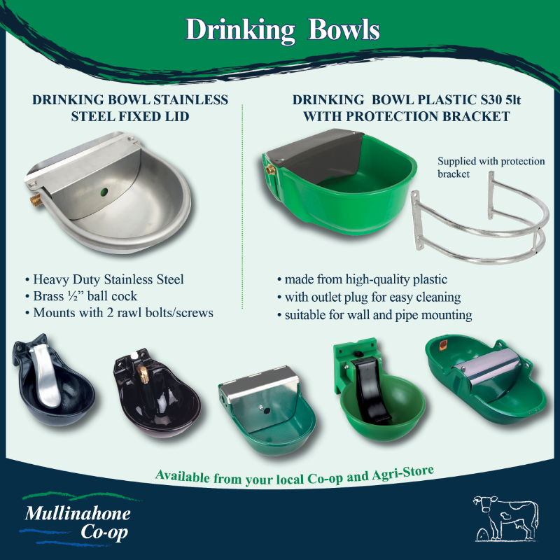 Extensive range of drinking bowls available from your local Co-op or Agri Store. 💦

Stainless Steel, Cast Iron and Plastic.

Contact your local Co-op or Agri-supply store for further details. 📞

#Animals #FarmAnimals #Hydration #Farm365 #AgSupplies