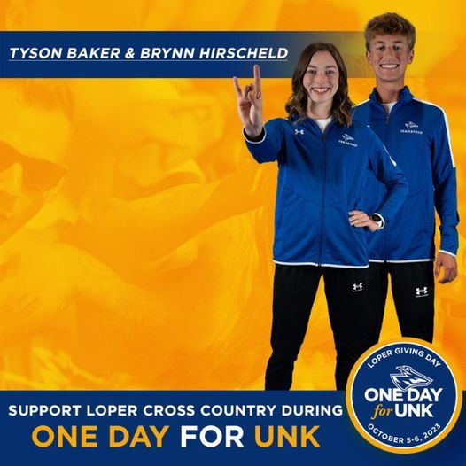 #OneDayForUNK arrives at noon!  The next 24hrs is the time to BE BLUE, BE GOLD and BE BOLD for <a href="/UNKearney/">University of Nebraska at Kearney</a> 

W. TF givingday.unk.edu/camp.../womens…
M. TF givingday.unk.edu/campaigns/mens…
W. XC givingday.unk.edu/campaigns/wome…
M. XC givingday.unk.edu/campaigns/mens…