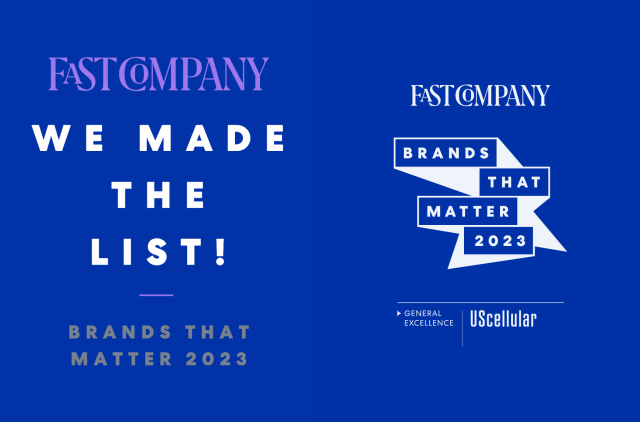 SocialStacey10's tweet photo. I’m excited to share that UScellular is one of Fast Company's 2023 Brand’s That Matter! I’m so proud to be a part of a company that facilitates important connections both online and offline. #usccemp https://t.co/l0XBW09dKe https://t.co/O21r2aKoet