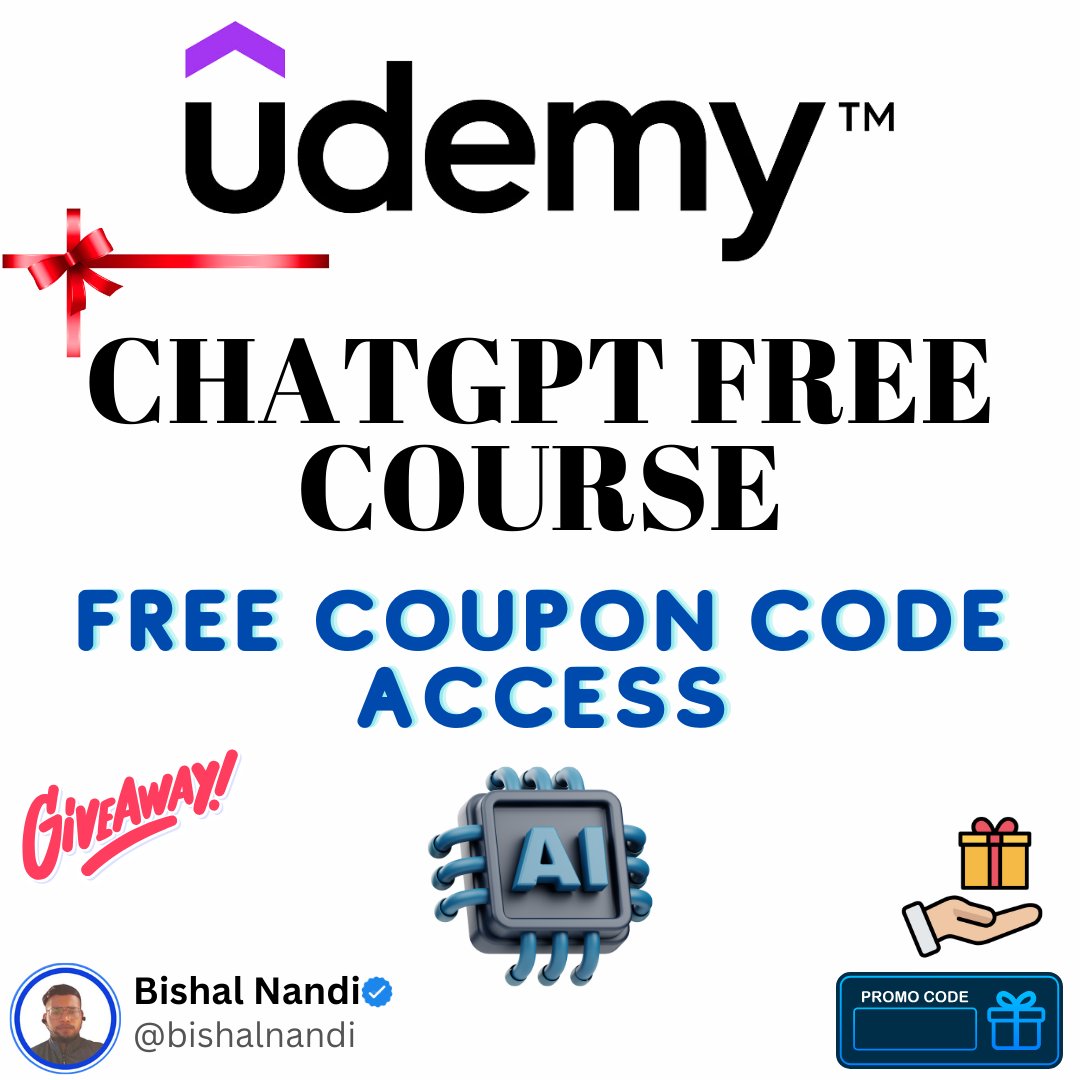 In 2023, ChatGPT is revolutionizing the way we interact with AI. 🤖

Mastering ChatGPT can be a game-changer. 🚀

That's why I'm giving away Master Course in ChatGPT to make it easier for everyone to explore the potential of ChatGPT!

📍The course covers 👇

💥Understanding the