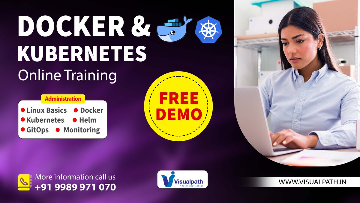 NavyatejaV's tweet image. Visualpath providing Docker and Kubernetes Online training in Hyderabad with complete real time based. Training by Real Time Experts. Call on +91-9989971070.
Visit: visualpath.in/DevOps-docker-…
#dockerandkubernetes #kubernetesonline #Visualpath #FreeDemo #online #helm #onlineclasses