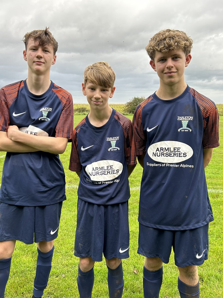 Players of the Match vs Longridge 24/9/23 - Josh, Alfie & Eddie 👏👏👏 3 great team goals secured the win in a close game against very good opponents. An enjoyable one to watch 🔴⚽️
