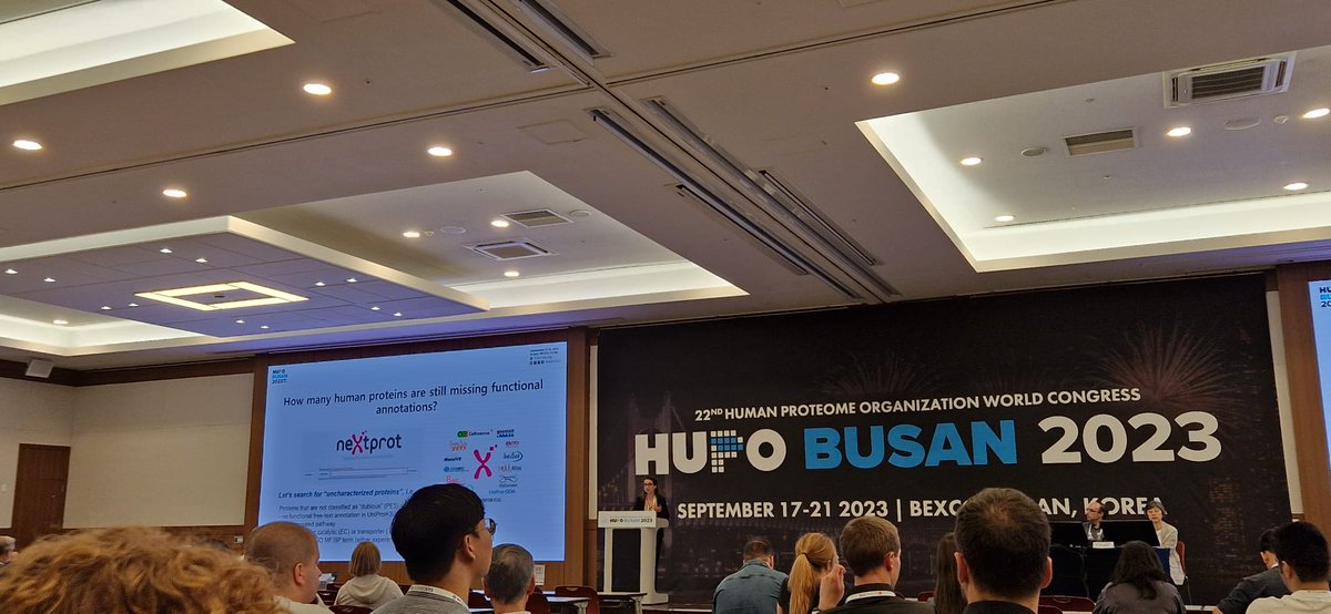 neXtProt (@nextprot_news) on Twitter photo Two weeks ago, I had the pleasure to present the neXtProt Function prediction project at #HUPO2023. Since then, predictions were added for 12 proteins. Now, 244/1521 uncharacterized proteins have hypotheses! shorturl.at/yEOZ9
<a href="/hupo_org/">Human Proteome</a> <a href="/ISBSIB/">SIB</a> <a href="/biocurator/">Int Soc Biocuration</a> <a href="/CharlesPineau/">Charles Pineau</a> Two weeks ago, I had the pleasure to present the neXtProt Function prediction project at #HUPO2023. Since then, predictions were added for 12 proteins. Now, 244/1521 uncharacterized proteins have hypotheses! shorturl.at/yEOZ9
<a href="/hupo_org/">Human Proteome</a> <a href="/ISBSIB/">SIB</a> <a href="/biocurator/">Int Soc Biocuration</a> <a href="/CharlesPineau/">Charles Pineau</a>