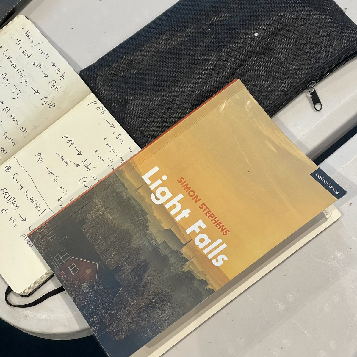 MSTacting's tweet photo. And they’re off! 💡

With just over a week to go until ‘An Octoroon’ takes to the stage, the cast of ‘Light Falls’ take their seat the table! 🪑 

The team sat down together for the first time to have a design meeting and full read through of the script - how exciting! ⚡️ https://t.co/Qs2dVv70Ux