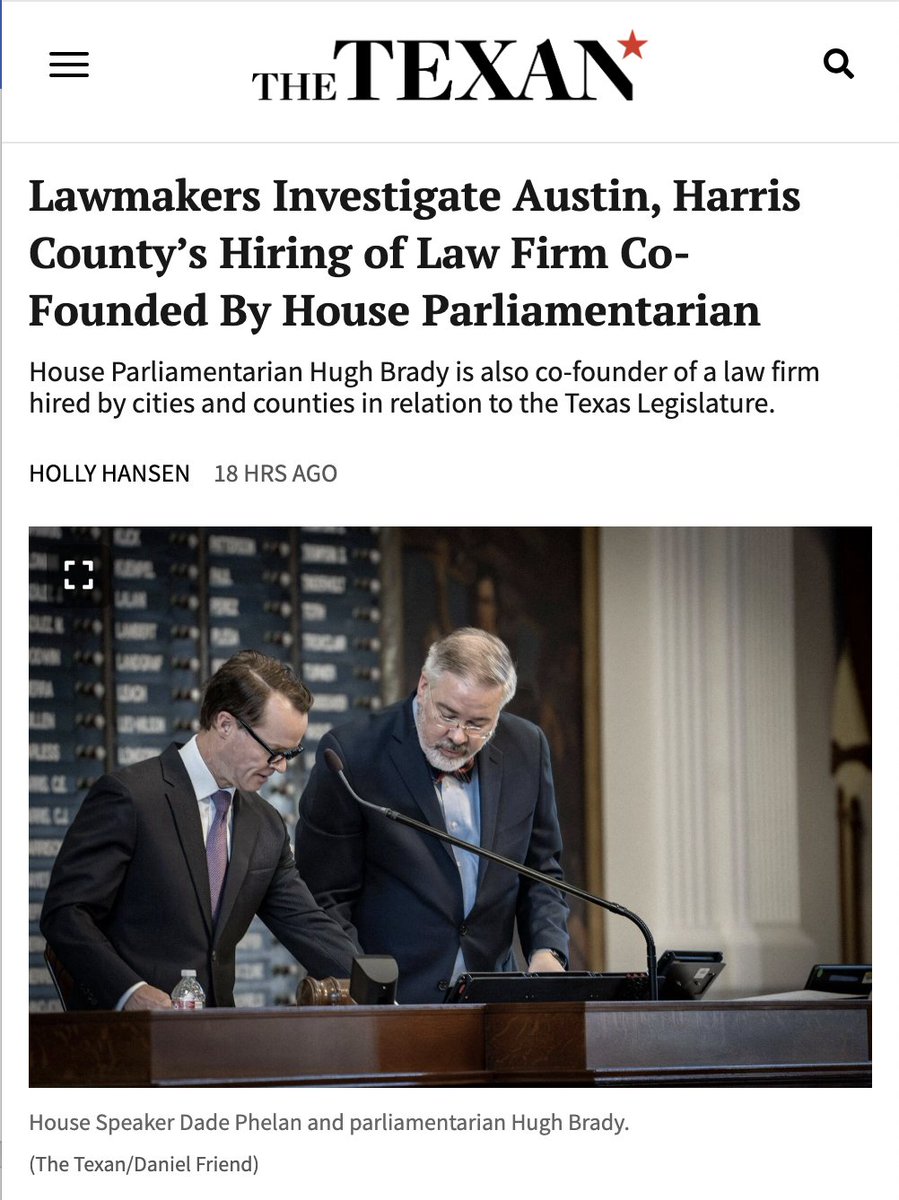 Probably the most under-reported SCANDAL in Texas politics. The equivalent of a Republican winning the presidency and appointing Merrick Garland to be White House Counsel. 👇 --- Rep. Brian Harrison (R-Waxahachie) quipped Monday on social media that “a Democrat Obama lawyer……