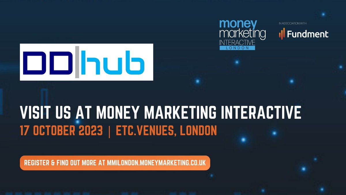 DD|Hub (@ddhub_) on Twitter photo Looking forward to sharing our #DueDiligence solutions with Advisers and industry folk at #MMInteractive23 - come & say Hi! Looking forward to sharing our #DueDiligence solutions with Advisers and industry folk at #MMInteractive23 - come & say Hi!
