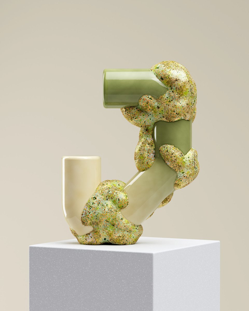 Get it studio's 3D alphabet for <a href="/36daysoftype/">36 Days of Type</a> explores procedural shapes and textures with fine details — see more 3D art by Get it studio &gt; be.net/get-it-studio