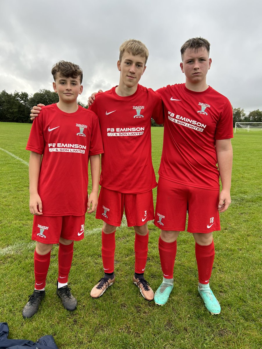 Players of the Match vs Burscough Dynamo 1/10/23 - Harry S, Reece & Jak 👏👏👏 a hard fought win on the road, pushed all the way by our opponents. Credit to the lads for getting the clean sheet and looking to keep possession throughout the game on a superb playing surface ⚽️🔴