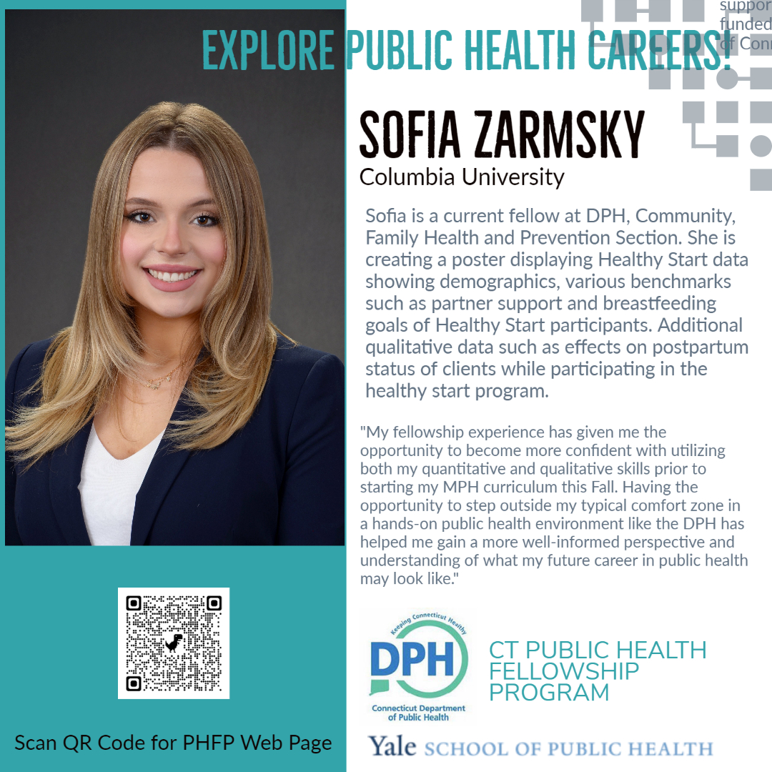 YaleSPH's tweet photo. The CT Public Health Fellowship Program offers experiential learning opportunities with public health agencies across Connecticut. See what current fellows are learning and how they are contributing: https://t.co/sYmtHTKzYg 
 
@CTDPH @OPHPatYSPH @Columbia https://t.co/RFTKb6Alhp