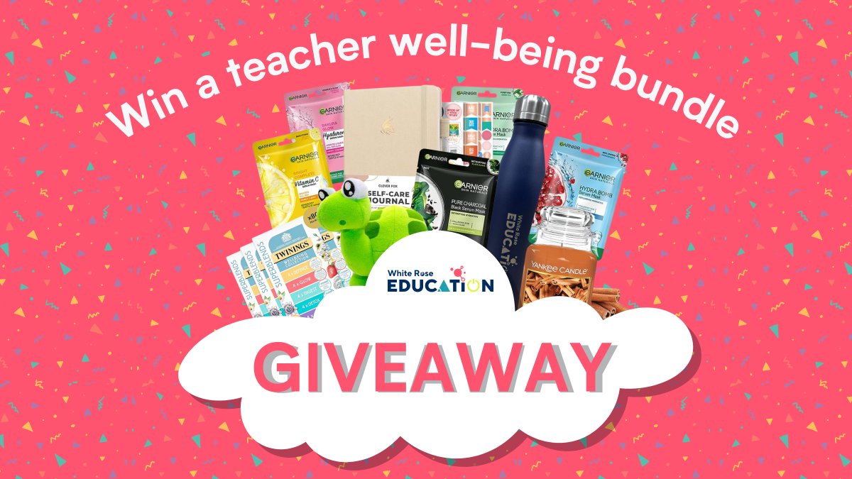 WhiteRoseEd's tweet image. WIN a teacher well-being bundle 😍📚

To celebrate #WorldTeachersDay, we have the ultimate treat - a bundle of self-care goodies.

To enter:
✨ FOLLOW us @WhiteRoseEd
👍 LIKE &amp;amp; RETWEET this post

T&amp;amp;Cs apply: bit.ly/3PQR2Eq. Entries close on 12th October at 11:59pm.