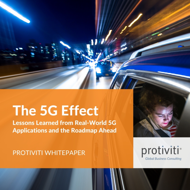 Protiviti's latest research report delves deep into the world of 5G, featuring insights from top executives in telecommunications, retail, manufacturing, energy, transportation, healthcare, and aviation. Discover key insights on 5G's evolving landscape. bit.ly/3ZH0miC