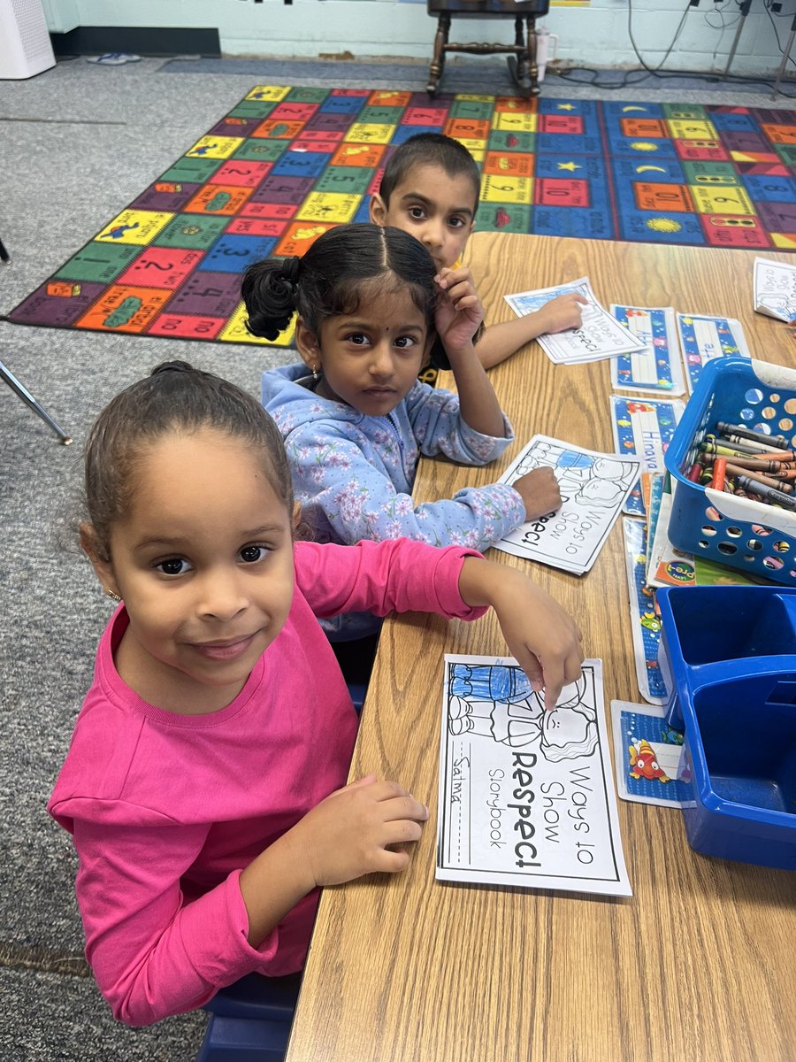 Week of Respect is well underway here at <a href="/CubsKp24/">Kennedy Park School #24</a>. Ms. Shaikh’s Pre-K ESL students loved learning about the ‘Ways to Show Respect’ by coloring their own storybooks #WeekofRespect2023 #Cubs24 #ESL #WTSD1