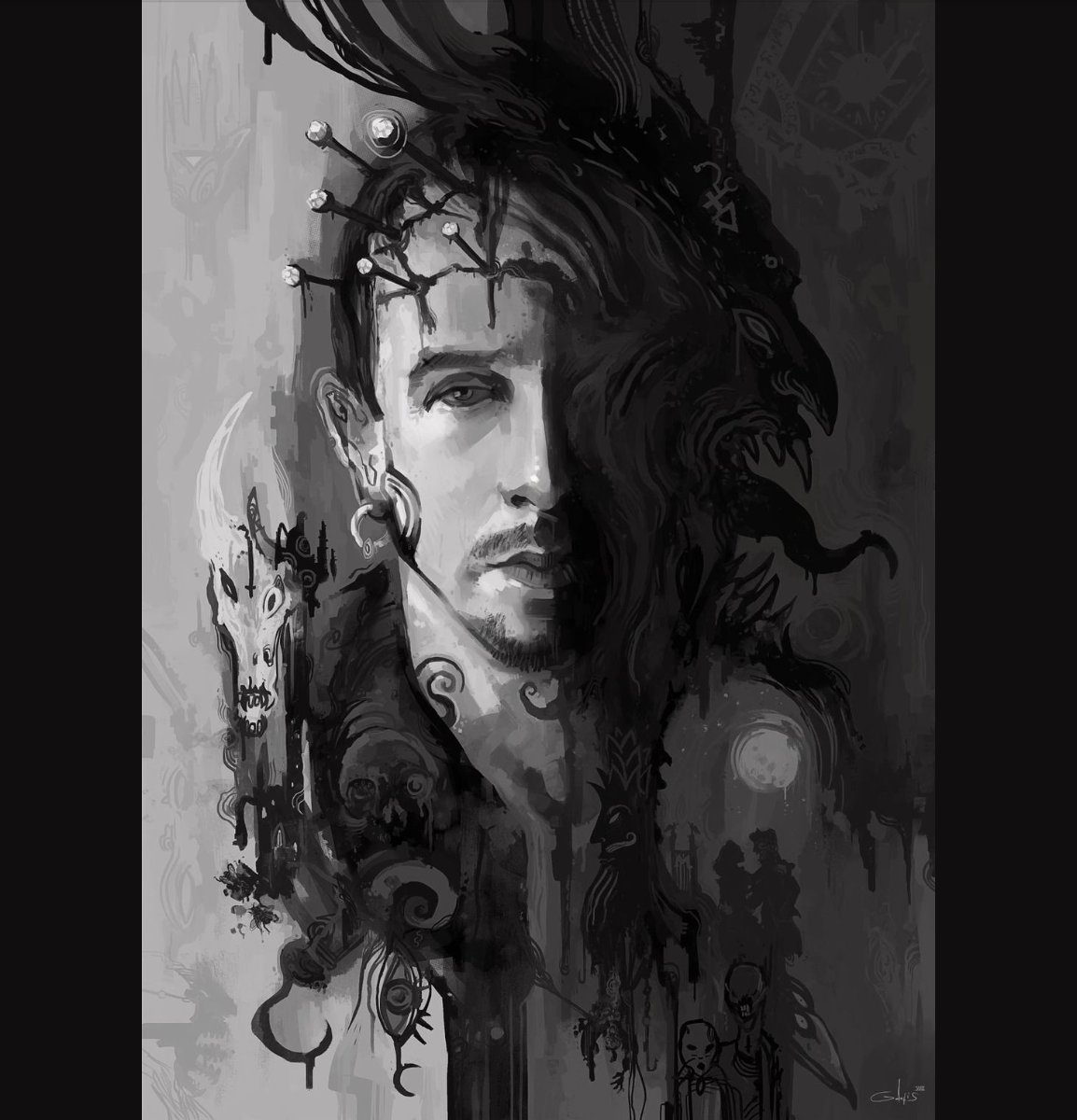 BarbieWilde's tweet image. Happy Birthday to the magnificent Clive Barker! 
🤩🥳😍
(Wonderful Clive artwork by Anthony Galatis.)