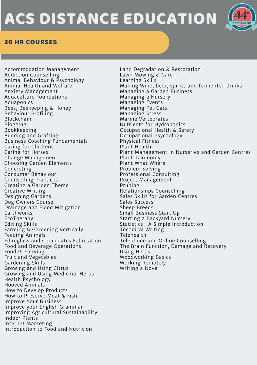 ACSCoursesUK's tweet image. Who will benefit from studying our 20 hour short courses? Well, virtually anyone. Our short courses are designed to educate and train students in a relatively short period of time – 20 hours. #shortcourses #onlinecourse #remotecourse #remotelearning #acsdistanceeducation #online