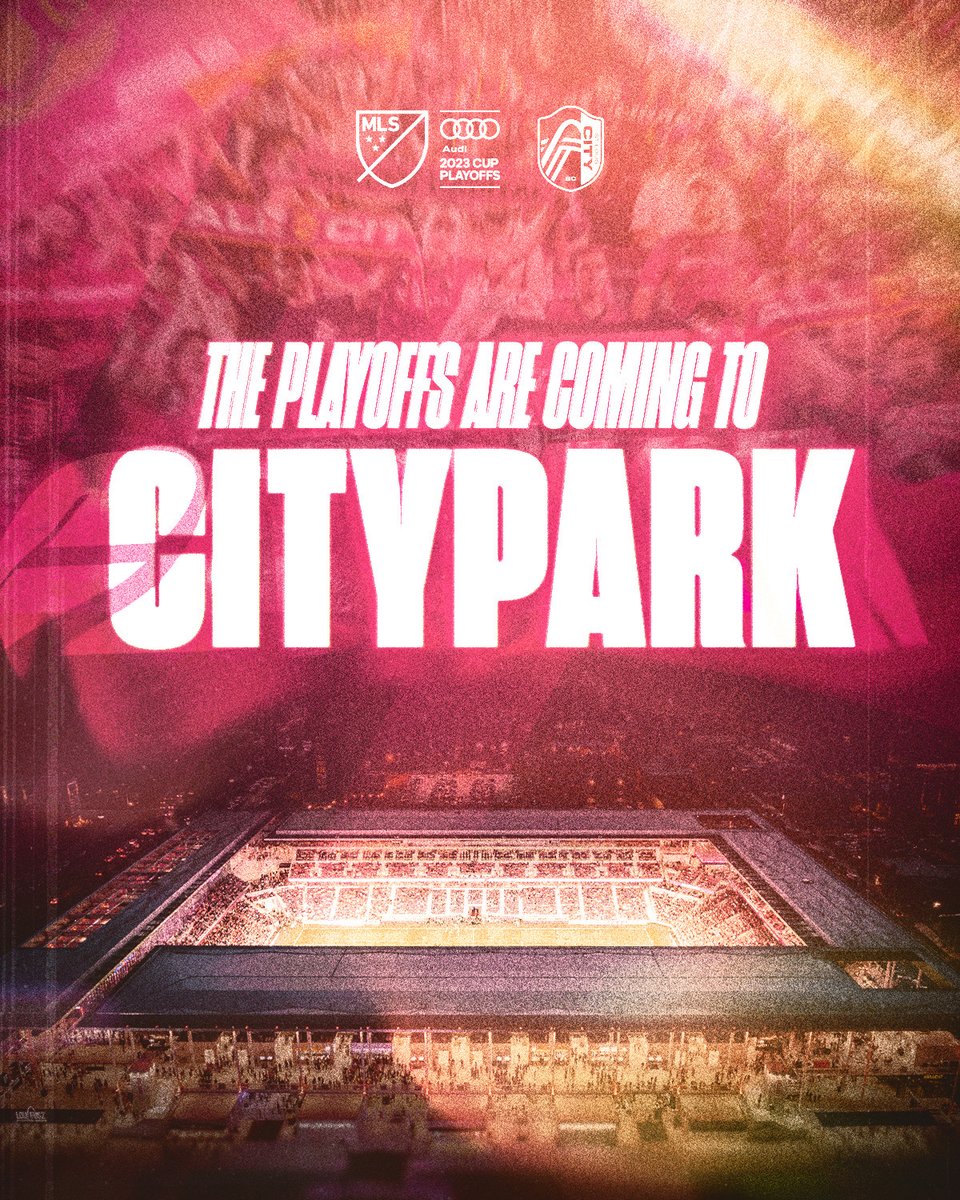 READY FOR THE PLAYOFFS? 🎟️ Join myCITY+ by October 8 and get priority presale access to tickets for the Audi 2023 #MLSCupPlayoffs! 10/10: myCITY+ Playoff Strips 10/13: Round One Match 1 (Single Game Tickets) 👉 stlcitysc.com/news/tickets-f…