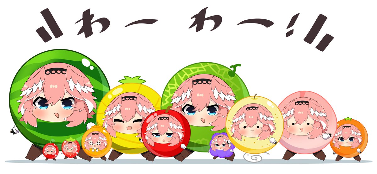 鷹嶺ルイ 「わー! #Luillust 」|トゥーミのイラスト