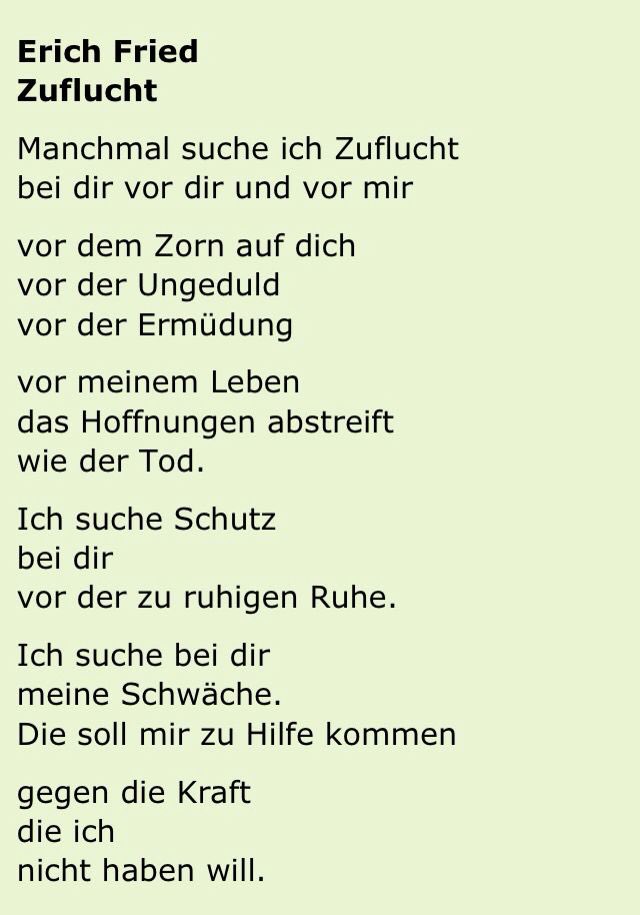 PangCollMFL's tweet photo. Zuflucht von Erich Fried 📚 #NationalPoetryDay @PangCollEnglish https://t.co/r8itcjbu6Y