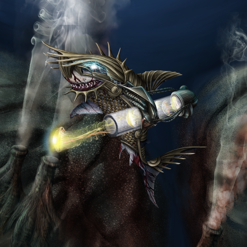 While the Golden Warden armor has been constructed for ritualistic purposes, but that will not stop Cho'So from engaging any invader he comes upon. Armed with the iconic Jellyfish Cannon, Cho'So is always ready for war.

Cho'So #734 is available from the link below: