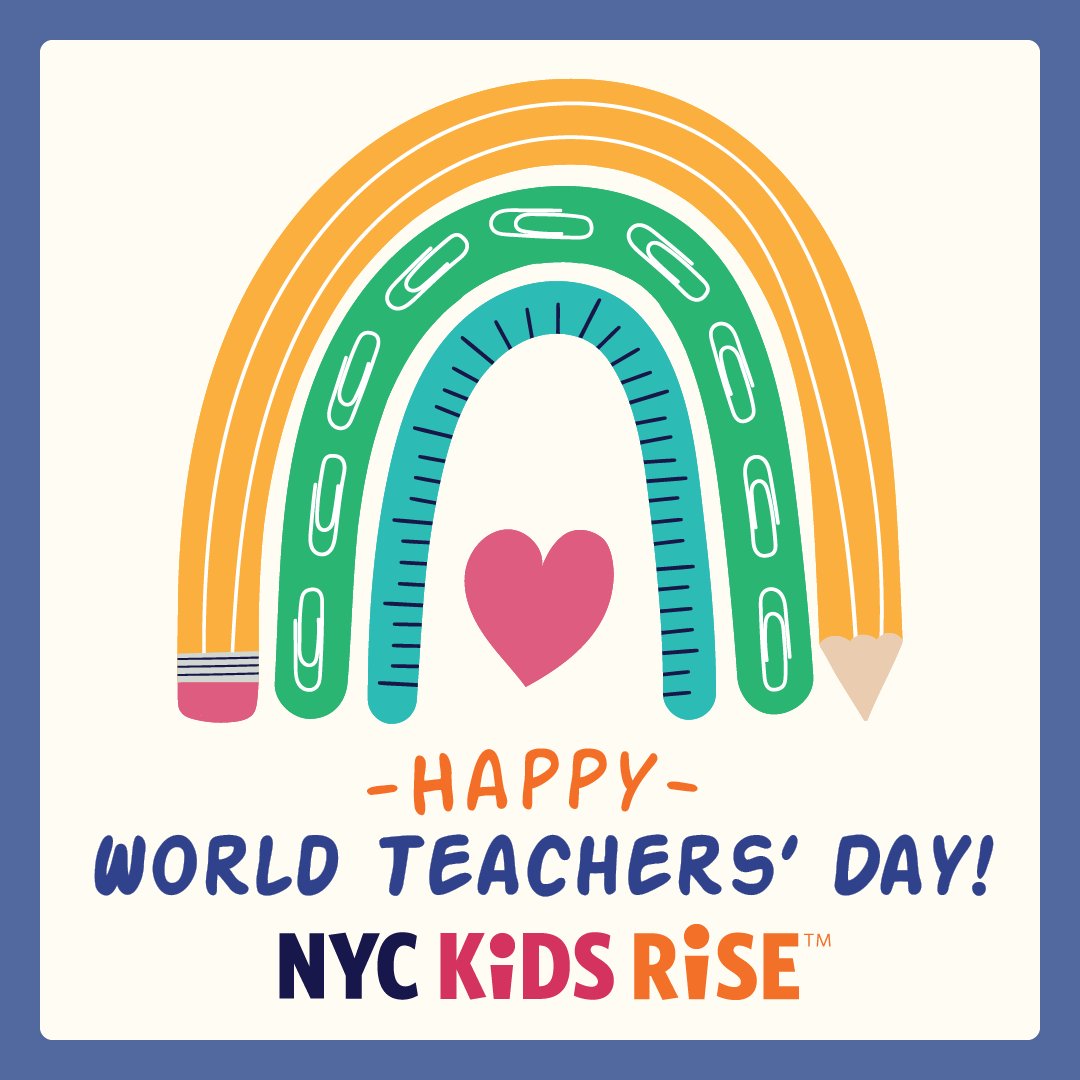 Happy #WorldTeachersDay! Thank you @NYCSchools teachers for all you do to inspire our students and build strong school communities #ThankATeacherNYC