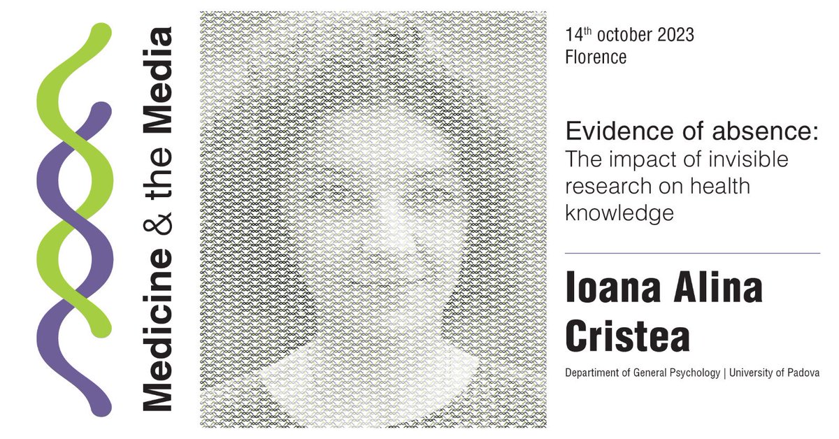 ilpensiero's tweet photo. La terza relatrice di Medicine &amp; The Media sarà @IoanaA_Cristea, che ci parlerà dell'impatto della ricerca invisibile sulla conoscenza in medicina.

#MedAndMedia

👉La partecipazione è gratuita, basta registrarsi: https://t.co/fSgnGIjBXd https://t.co/oAJabGZWiX