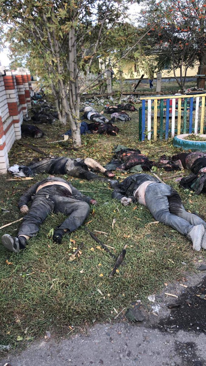 GoncharenkoUa's tweet photo. Kharkiv region. Kupyan district. Russia shelled the store, 49 people have already died. People came to buy food. So what do you think, Russia is still not a terrorist state? https://t.co/Eqe2j0YcMx