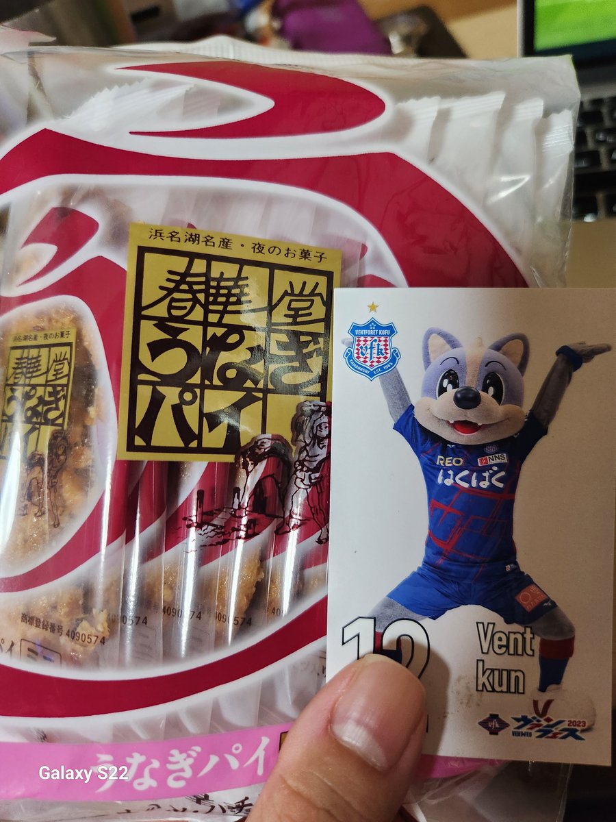 19960815pooh's tweet photo. ヴァンフォーレ甲府サポーターの皆様
昨日はありがとうございました！
試合に集中しすぎて、いただいたうなぎパイ分けるの忘れてました。ごめんなさい！

また一声かけていただければ、
俺はまた国立に行きます！！！
J2の誇りですからね！！！
#東京ヴェルディ
#ヴァンフォーレ甲府
#甲府にチカラを https://t.co/Cg9Yq1BM6a