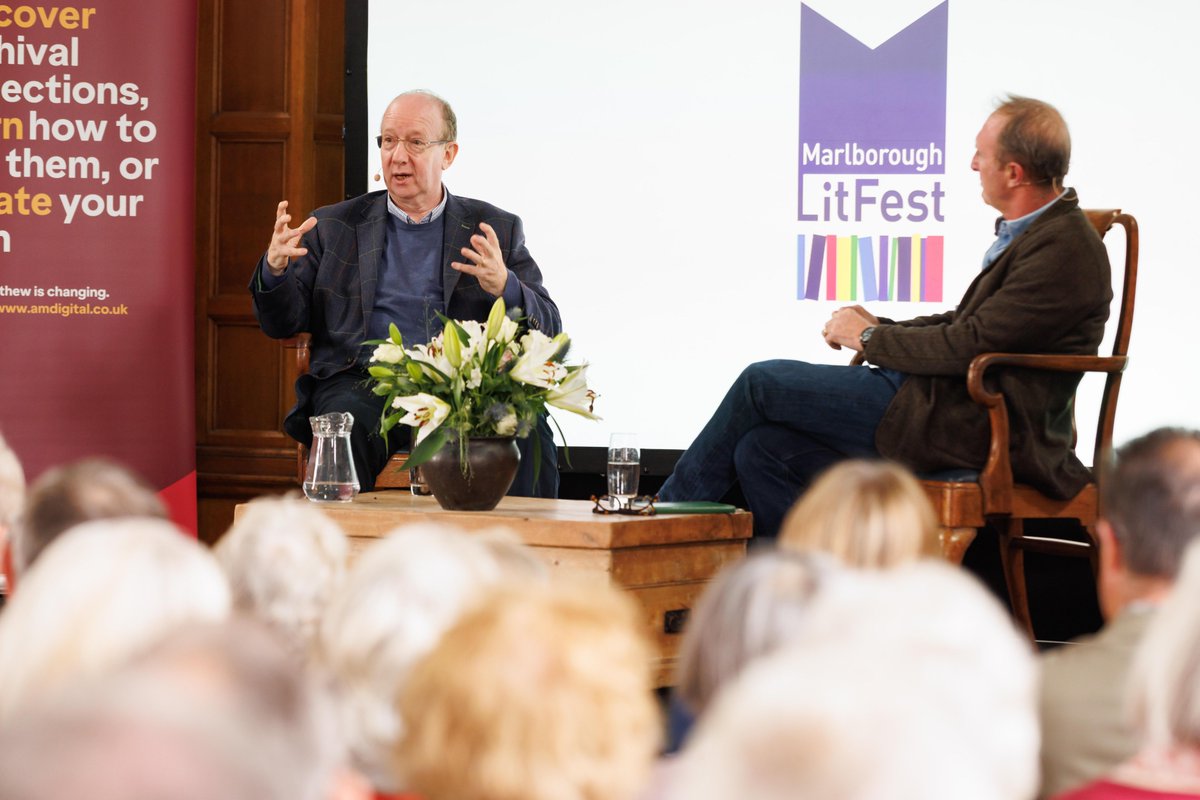 MarlbLitFest's tweet photo. Huge thanks to @Dannythefink for his sold out talk at LitFest with #JamesHarding @tortoise #HitlerStalinMumandDad @WmCollinsBooks Event sponsor @AdamMatthewGrp 📸@phillips_ben https://t.co/0jSsJbwsLL