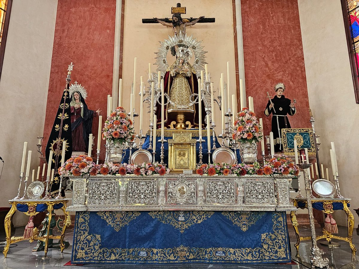 hdaddelsol's tweet photo. #SaluddelSol23 | Así se encuentra Nuestra Madre María Santísima de la Salud en los cultos que serán celebrados en su honor a partir de hoy.
#HermandadDelSol #hdaddelsol #Sevilla #SaluddelSol #VirgendelaSalud #VirgendelaSaludSevilla #VirgendelaSaluddelSol #OrgullodeSol. https://t.co/SsNZHdVmpF