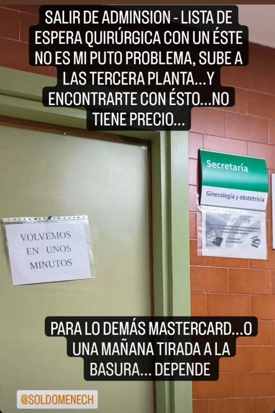adaecestatal's tweet photo. Hasta cuándo tenemos que aguantar esto? Este trato, este ninguneo...
A días de una intervención, de una prueba delicada, o de lo que sea, es la paciente la que se tiene que hacer un tour de visita gratuita por el hospital, con sus nervios y su falta de tiempo, (abrimos 🧵) + https://t.co/AbPQ8Ikaxz