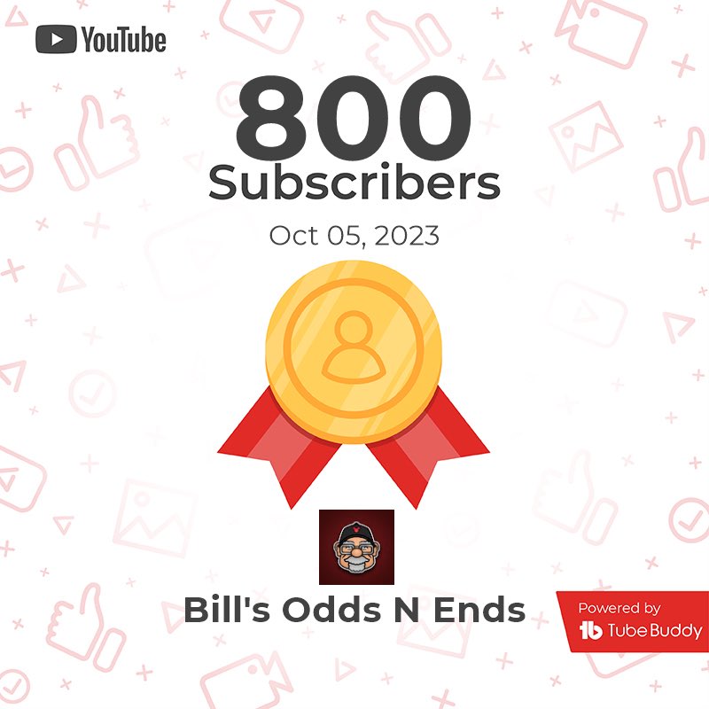 BillsOddsNEnds's tweet photo. A new milestone in my small corner of the internet. https://t.co/EBjgE1wOrP