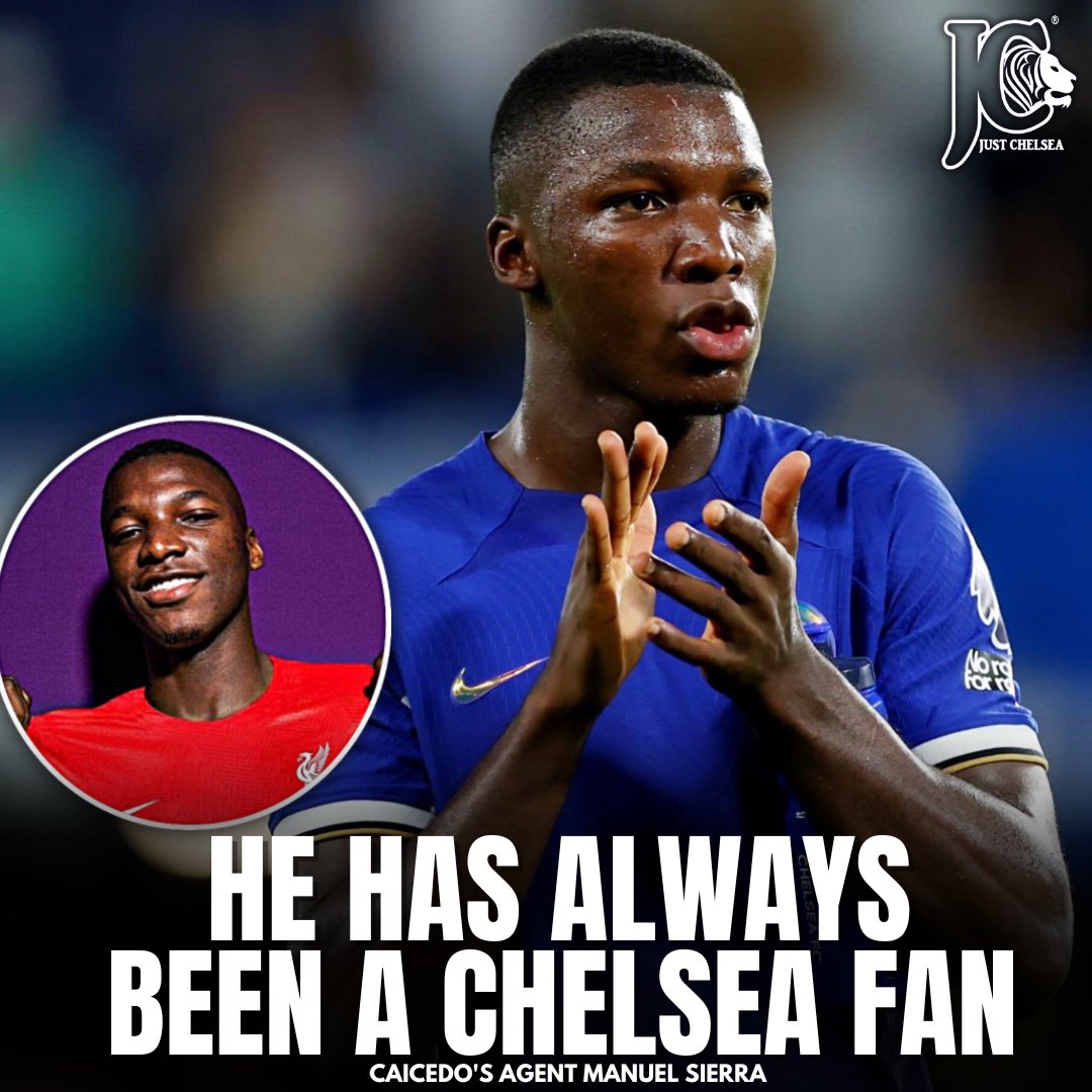 justcfc's tweet photo. Liverpool really tried to hijack Caicedo’s dream move 😂💙 https://t.co/8QT0rEQx84