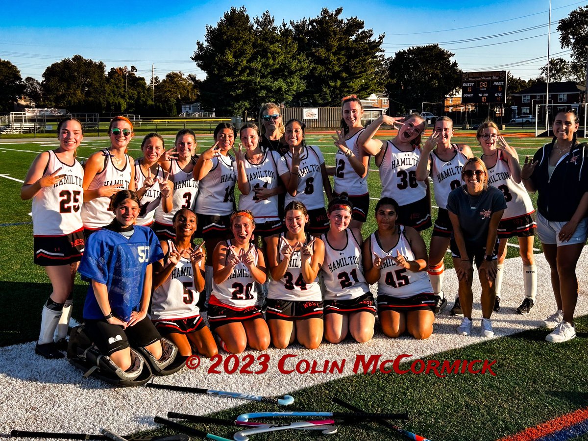 Congrats to our varsity team on their win against Ewing 6-0! What a great senior day! 🏑🐝🧡 <a href="/HWestFH/">Hamilton West FH</a> <a href="/HTSD_West/">Hamilton High West -The Hornet Buzz 🐝</a> <a href="/HHW_Athletics/">Hamilton West Sports</a>
