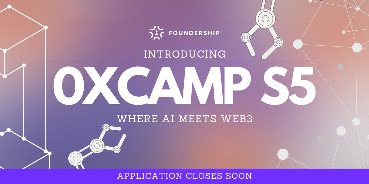 Announcing the new season of 0xCamp!

The most renowned acceleration program for early-stage Web3 startups.

What’s new?

With #0xCamp5, we're exploring the exciting intersection of Web3 and AI, journeying into the future where tech reshapes our world.

Learn more:👇