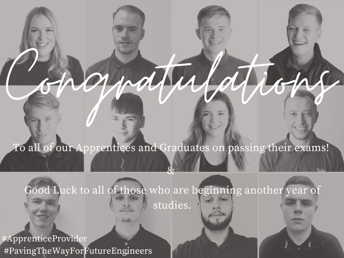 Congratulations to our Apprentices and Graduates on passing their exams!

#ApprenticeProvider
#PavingTheWayForFutureEngineers