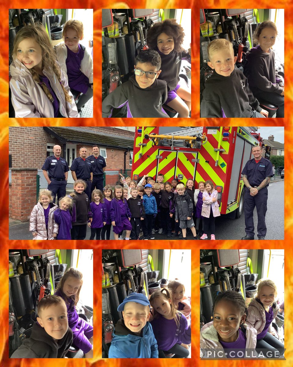 Thank you to the firefighters from Widnes Fire Station who spent time with Class 1 today to talk about the Great Fire of London and teach us new facts! We were even lucky enough to have a sit inside the fire engine!👨‍🚒🔥🚒 #StGerardsHistory #StGerardsPSHE @WidnesFS @CheshireFire