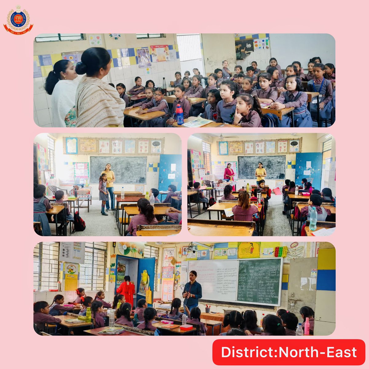 DCPNEastDelhi's tweet photo. Under the #Naazuk scheme, district’s nirbheek team visited a Govt. School in the area of PS Nand Nagri &amp; sensitised the students about child safety, good touch &amp; bad touch. 

Also, motivated them to report any mishap immediately to police without any fear or hesitation.

#DPCares https://t.co/72RjvR1kHw
