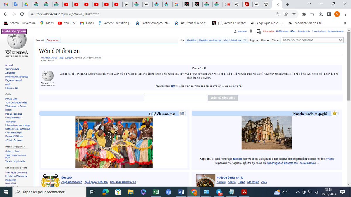 Wikimédia Bénin (@wikimediabj) on Twitter photo Félicitations. Après des années en incubateur, le fon, la langue nationale la + parlée au Bénin est désormais parmi plus de 300 langues au monde à travers fon.wikipedia.org officiellement lancé.👉w.wiki/7fSS
<a href="/wikipedia_fon/">Wikipédia Fon</a> #wesexo @wikimediafonation Félicitations. Après des années en incubateur, le fon, la langue nationale la + parlée au Bénin est désormais parmi plus de 300 langues au monde à travers fon.wikipedia.org officiellement lancé.👉w.wiki/7fSS
<a href="/wikipedia_fon/">Wikipédia Fon</a> #wesexo @wikimediafonation