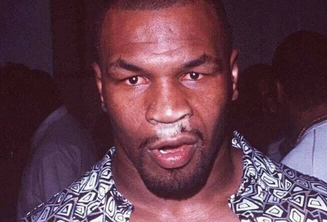 Mike Tyson at a house party in 1995.