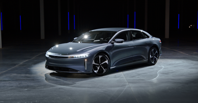 LucidMotors's tweet photo. Introducing the #LucidAir Pure RWD.

Starting at $77,400*, the all-new single motor design delivers a sophisticated combination of performance, range and space that is pure Lucid.

*Excludes tax, title, license, options, destination and other fees.