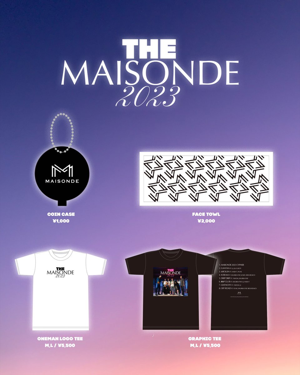 MaisonDeCrew's tweet photo. 2023/10/08（日）

MaisonDeワンマンライブ🪩

当日会場限定グッズ販売🏛️

#themaisonde2023 https://t.co/wZBFttULQS