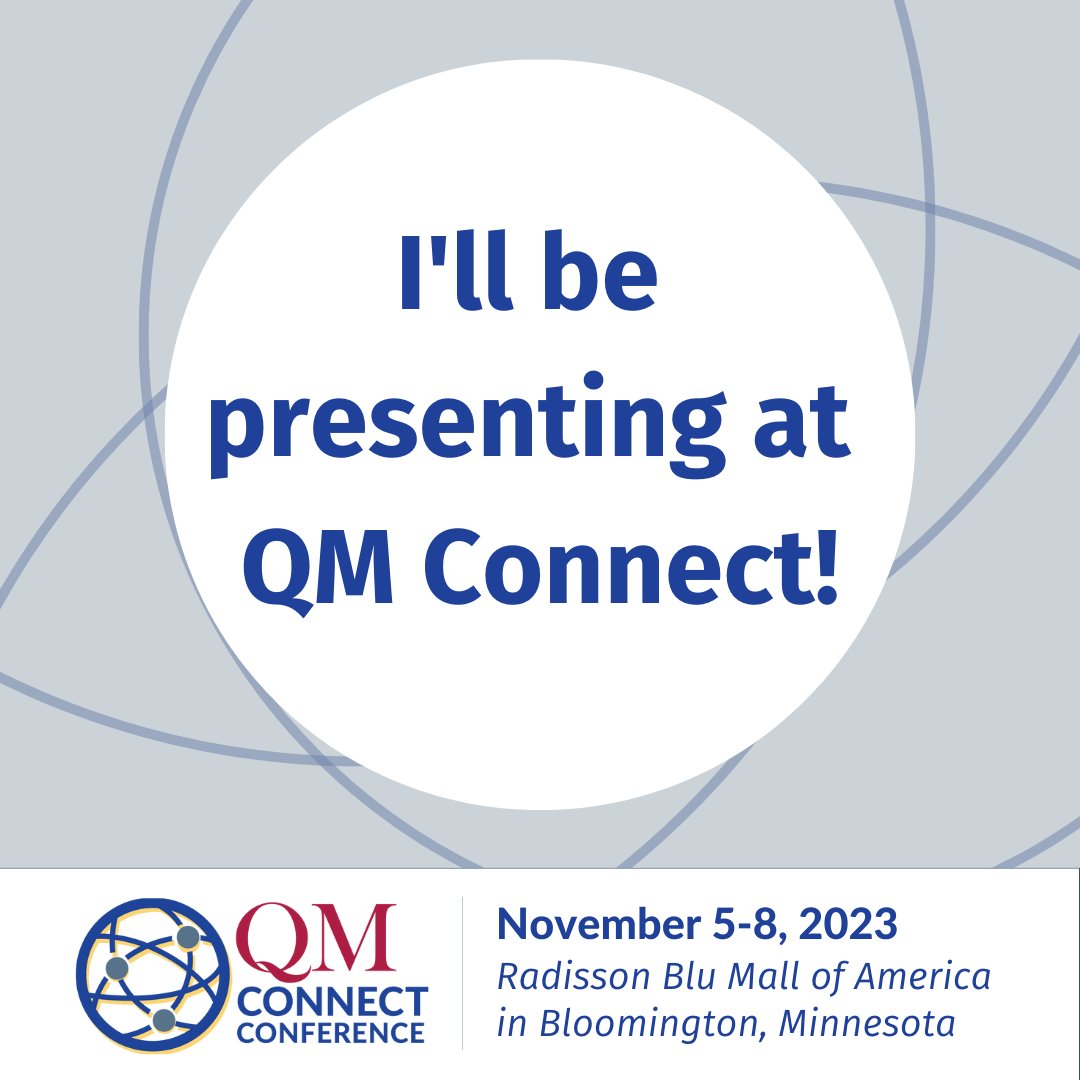 Will I see you there? Let's Connect
Come see my session: Put me in Coach: Using QM to Support Online Instructional Coaching <a href="/QMProgram/">Quality Matters</a> <a href="/K12QM/">Quality Matters K-12</a> #QMConnect